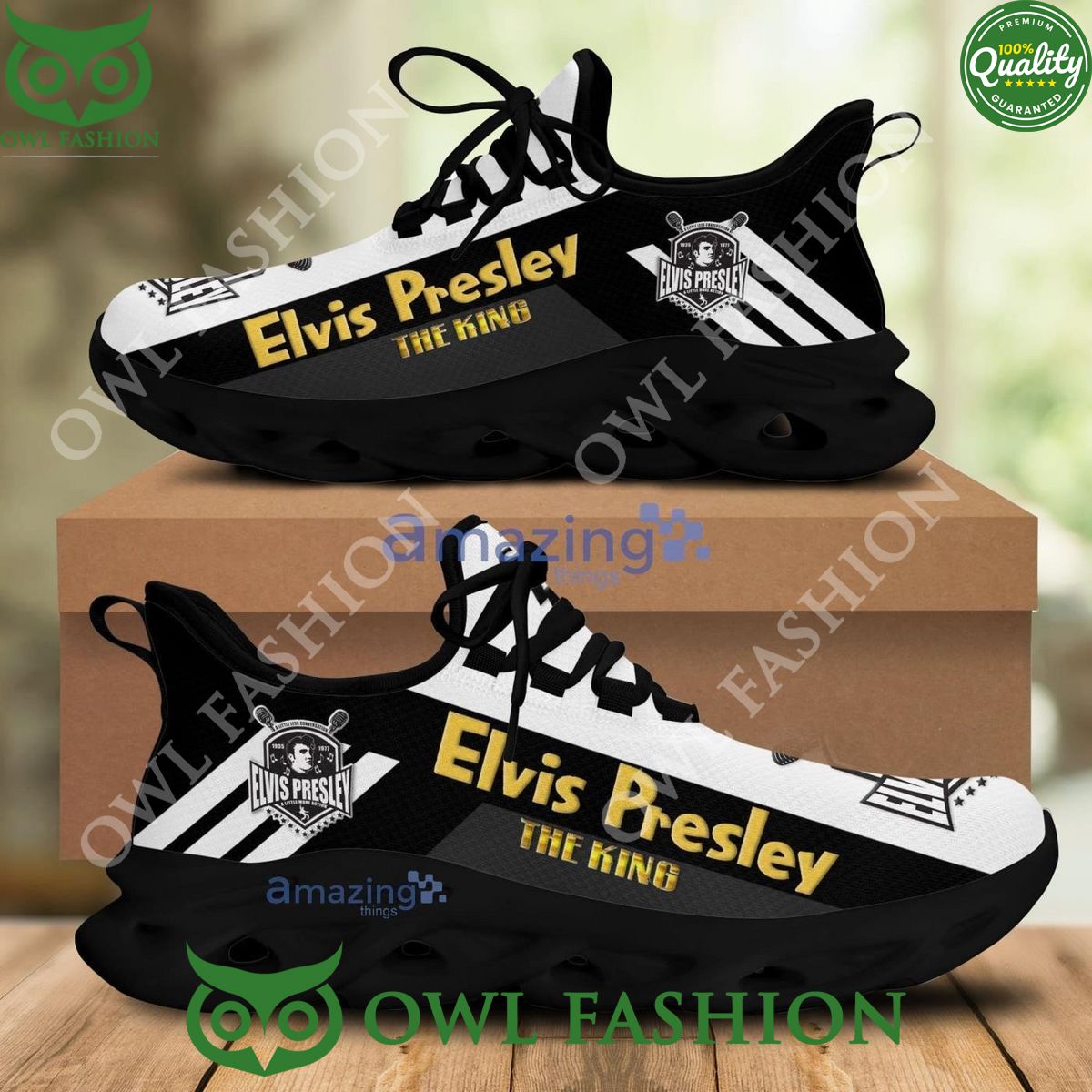 Elvis Presley The King Black Max Soul Sneaker