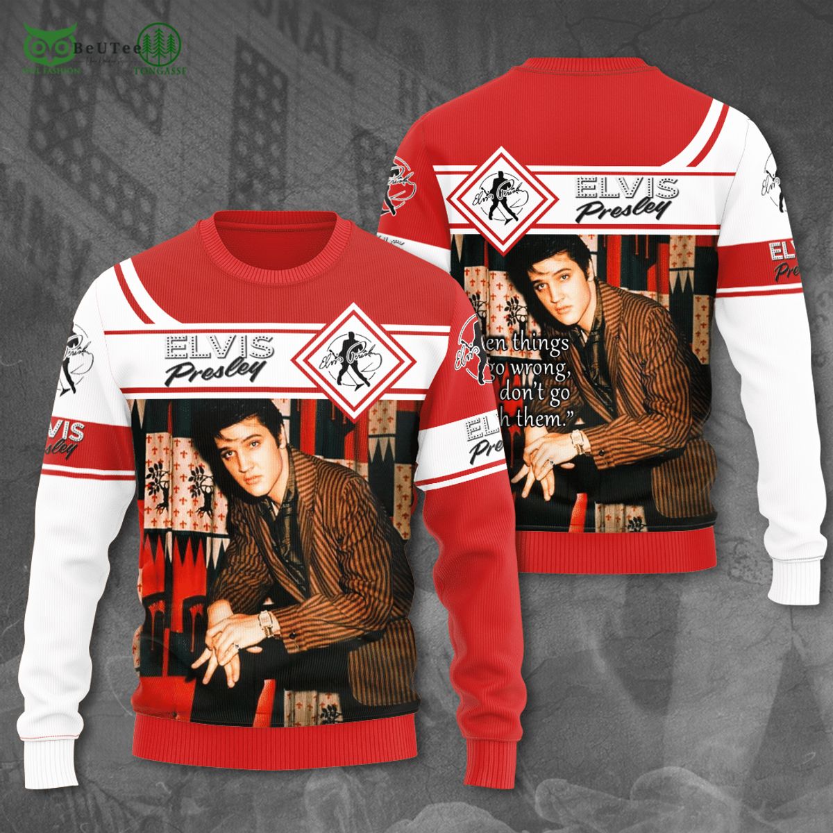 Elvis Presley When Things Go Wrong 3D Tshirt Hoodie Polo