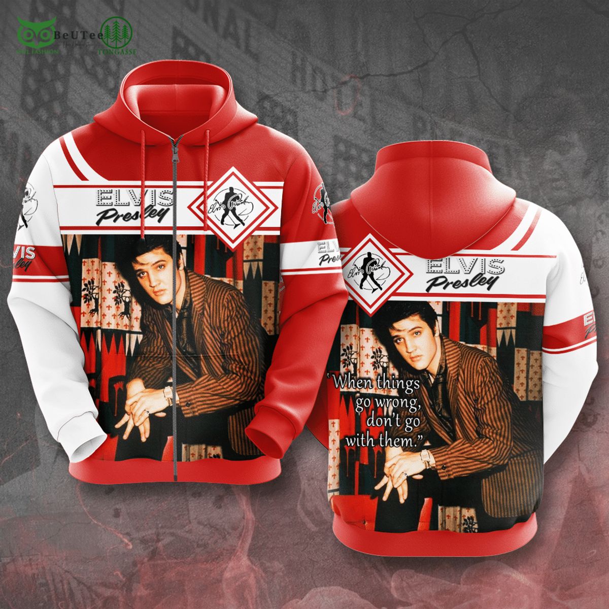 Elvis Presley When Things Go Wrong 3D Tshirt Hoodie Polo