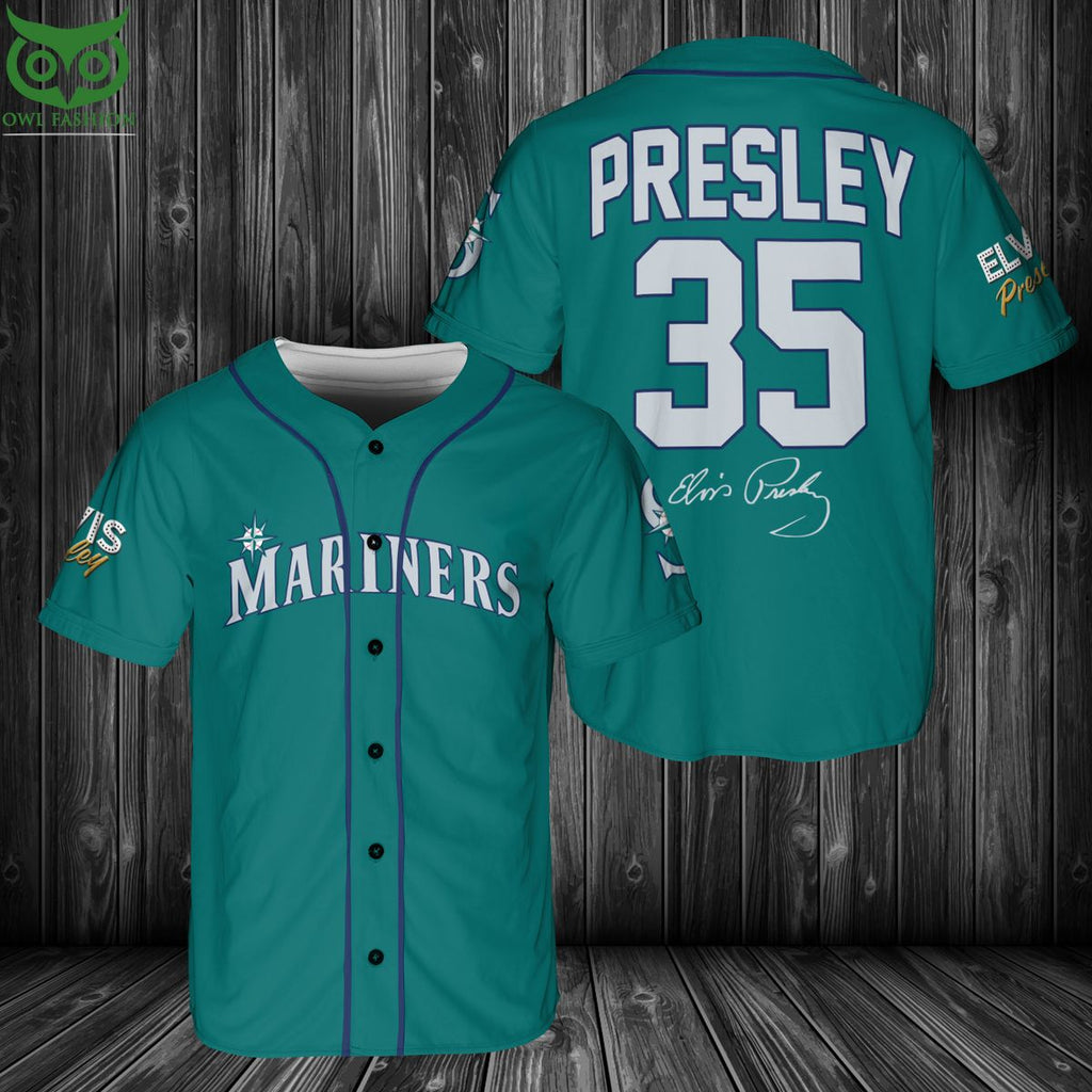 Elvis Presley X Seattle Mariners Premium Baseball Jersey
