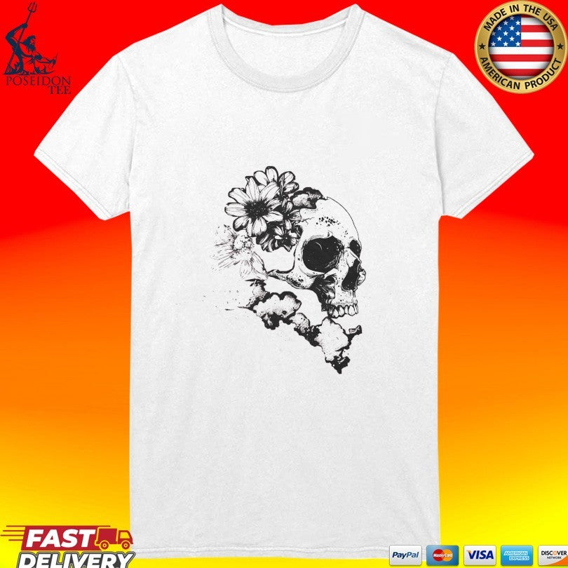 Emery Blooming Skull Watermelon T-shirt