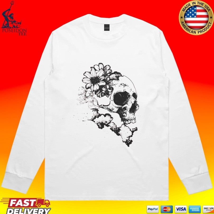 Emery Blooming Skull Watermelon T-shirt