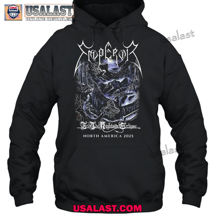 Emperor In The Nightside Eclipse North America 2025 Tour Tee Shirt