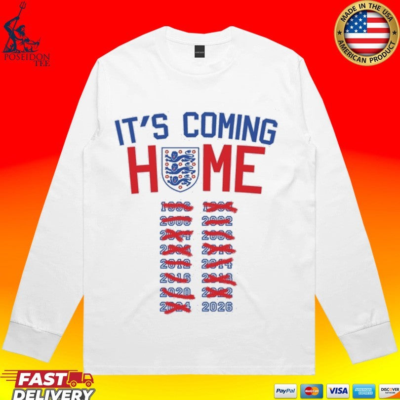 England National Football It’s Coming Home 2026 T-shirt