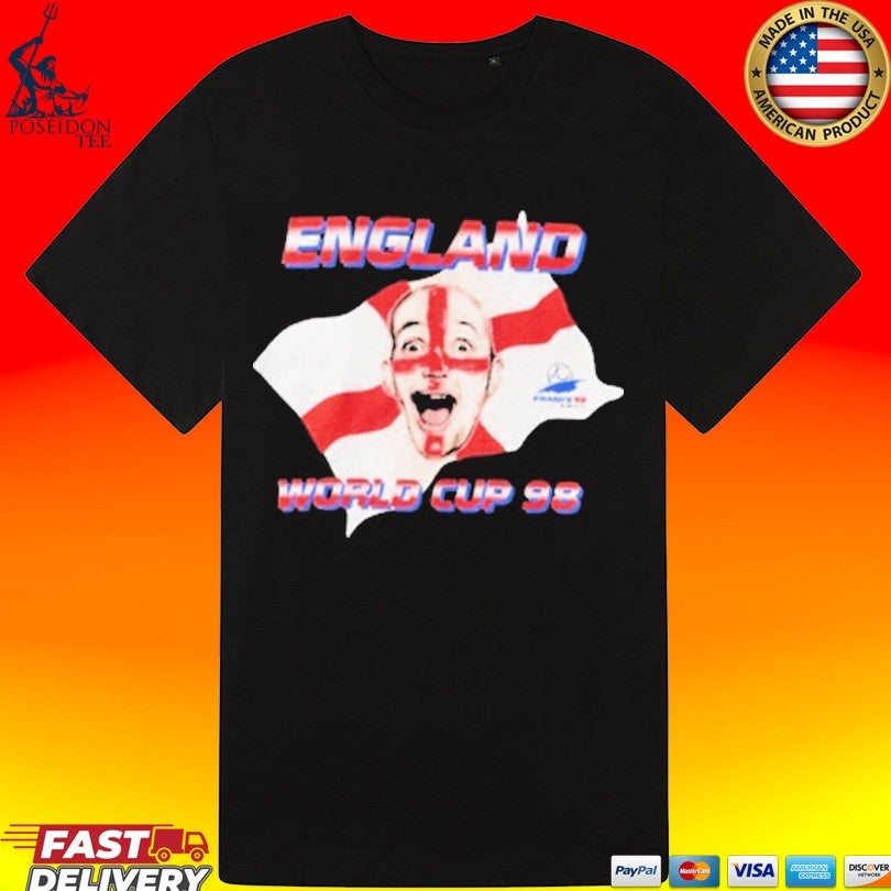 England World Cup 98 Face Paint T-shirt