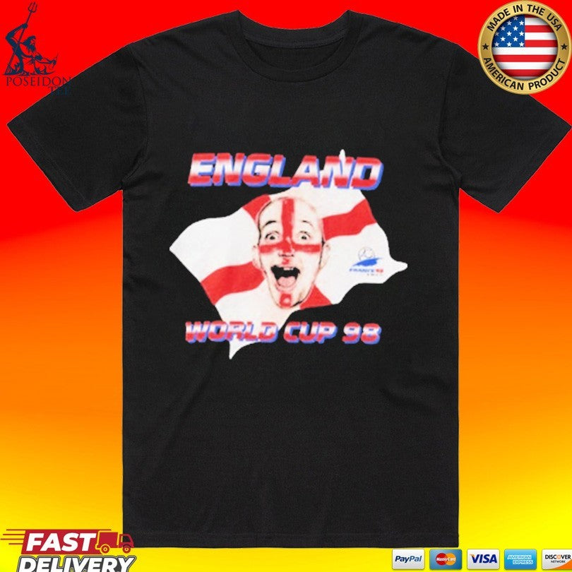 England World Cup 98 Face Paint T-shirt