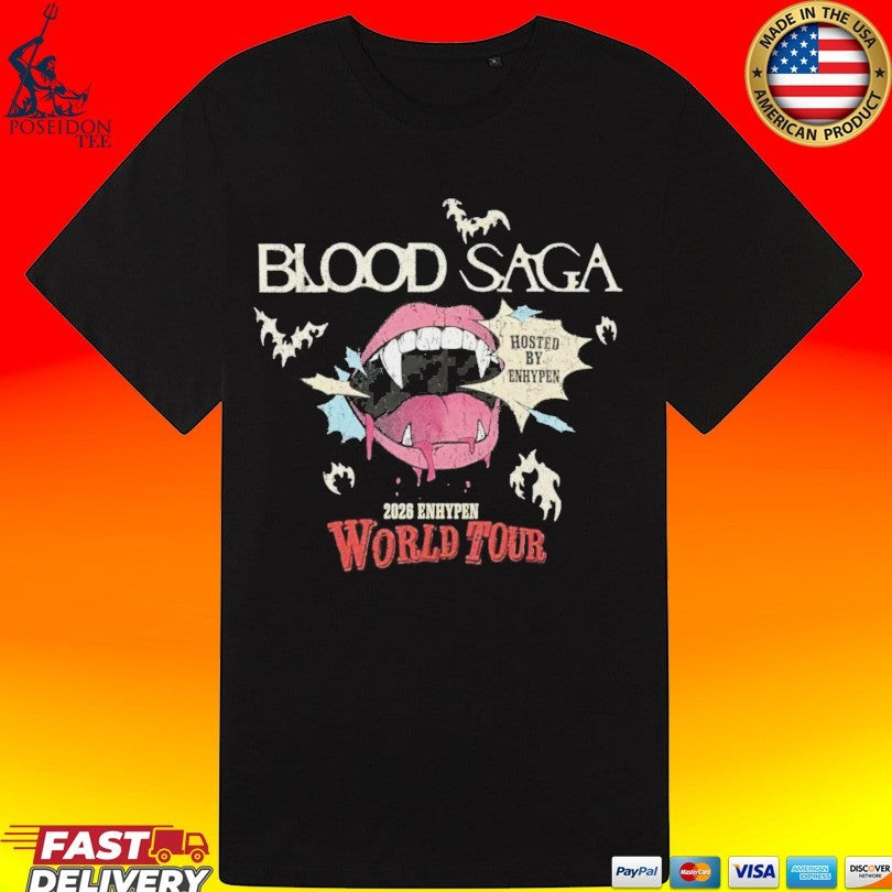 Enhypen Blood Saga World Tour T-shirt