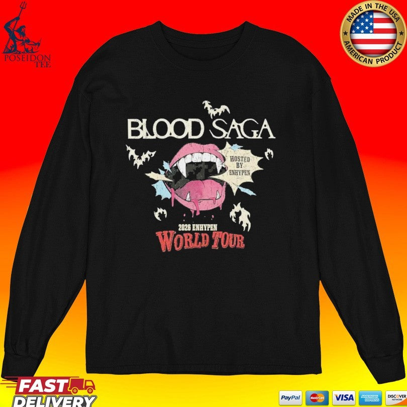 Enhypen Blood Saga World Tour T-shirt