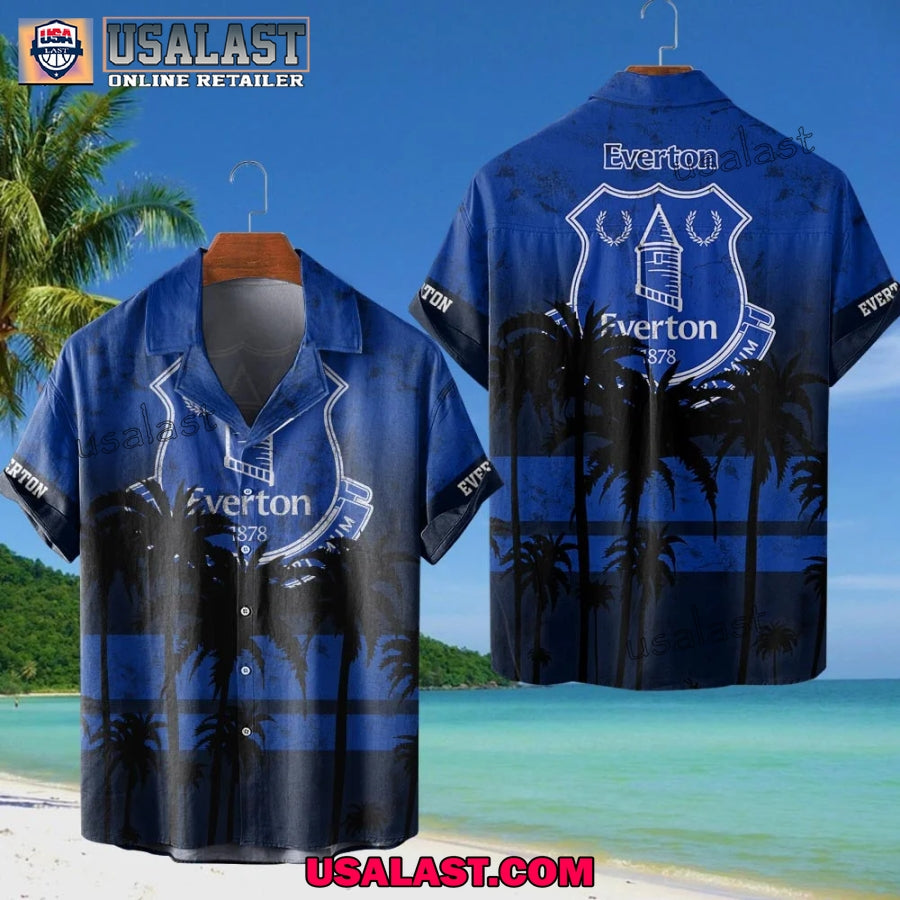 Everton FC Coconut Tree Style Hawaiian Shirt