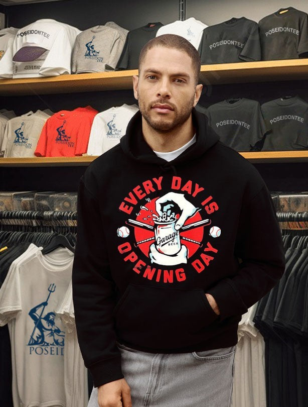 Every Day Is Opening Day Garage Beer T-shirt