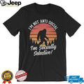 Retro Bigfoot “I’m Not Anti Social I’m Socially Selective” Sasquatch T shirt