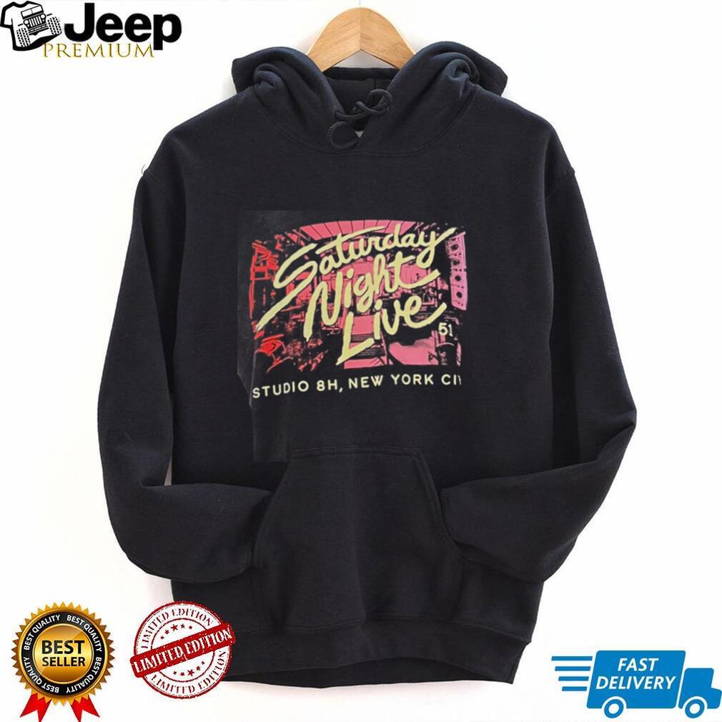 Saturday Night Live Studio 8H NYC Graphic T Shirt Official SNL Retro Neon Shirt