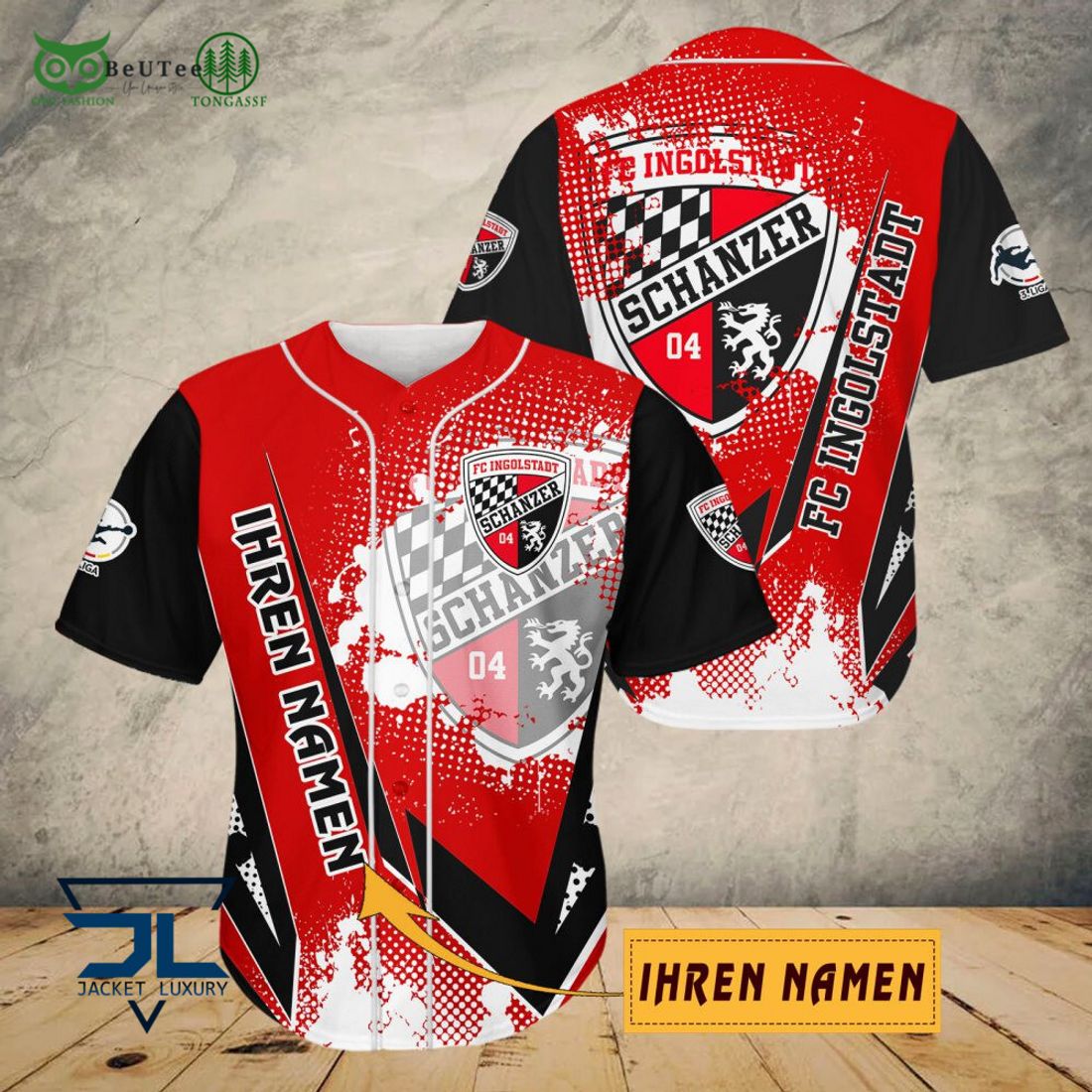 FC Ingolstadt Iheren Namen AOP 3D Shirt Full