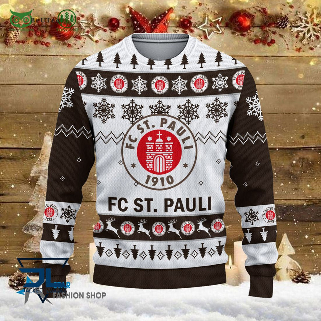 FC St. Pauli Bundesliga Football 3D Ugly Sweater