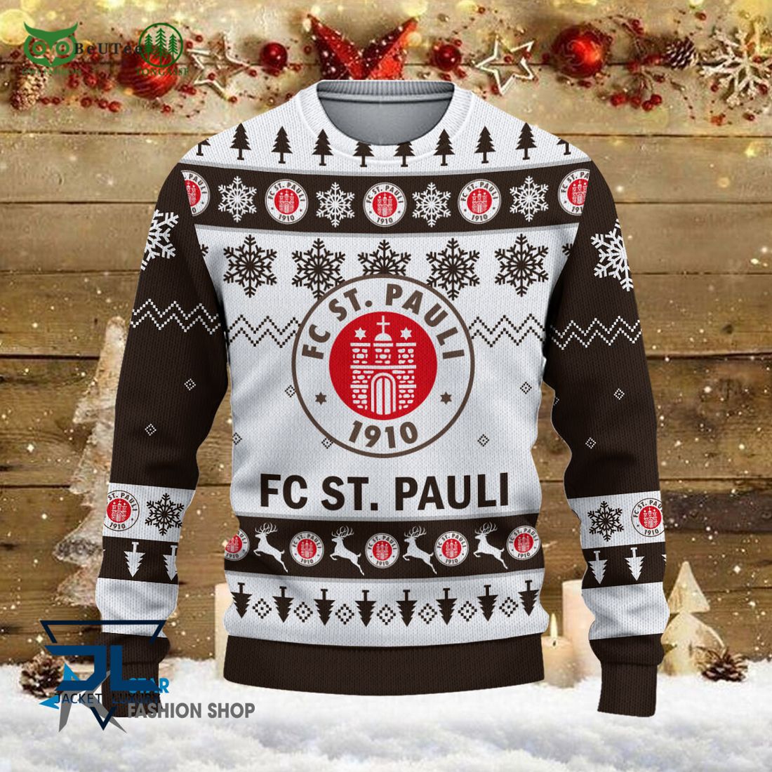 FC St. Pauli Bundesliga Football 3D Ugly Sweater