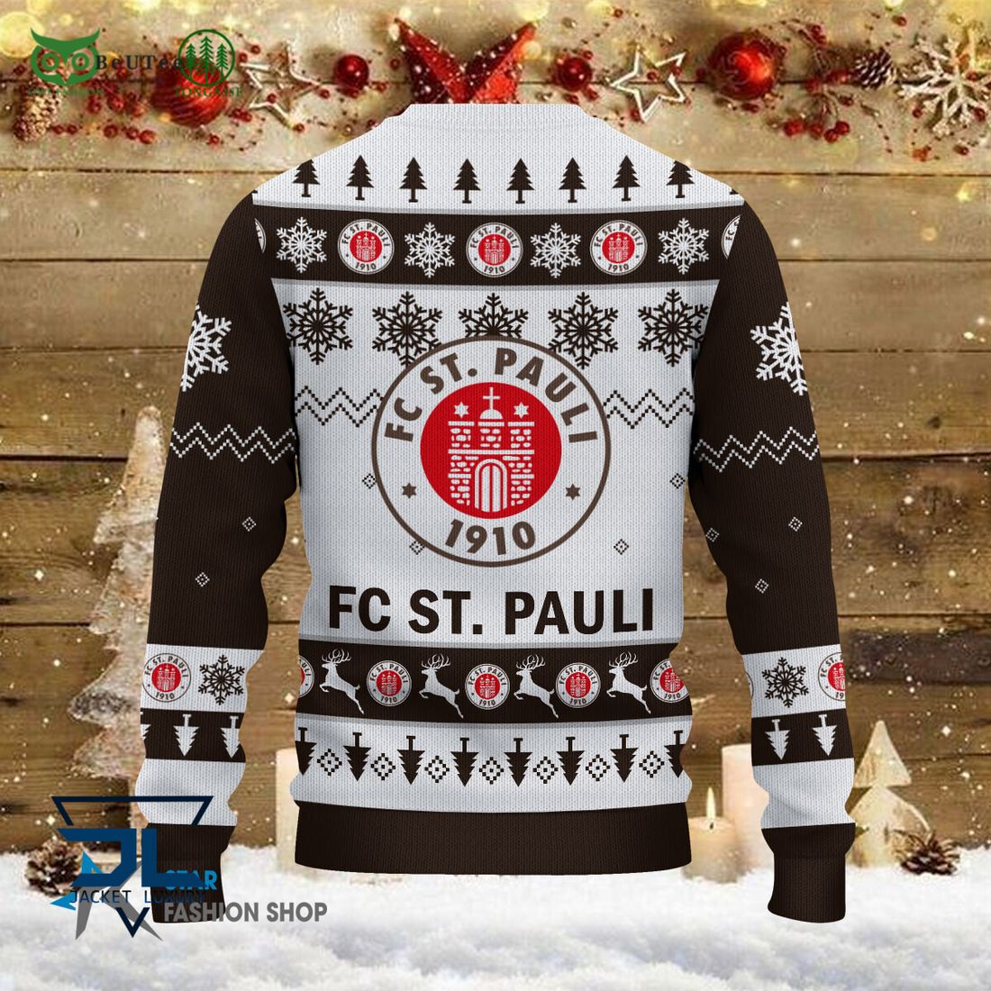 FC St. Pauli Bundesliga Football 3D Ugly Sweater