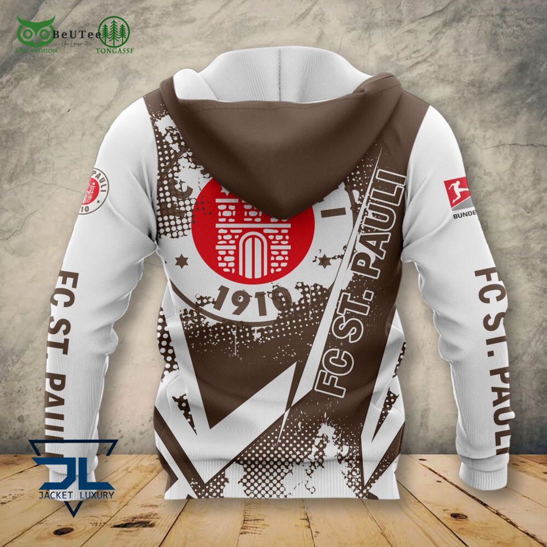 FC St. Pauli Iheren Namen AOP 3D Shirt Full
