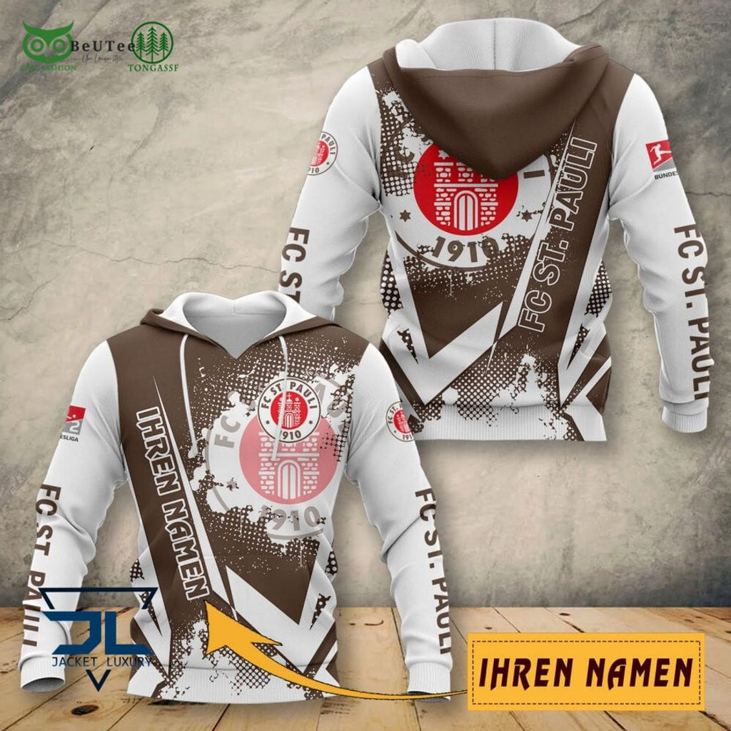 FC St. Pauli Iheren Namen AOP 3D Shirt Full