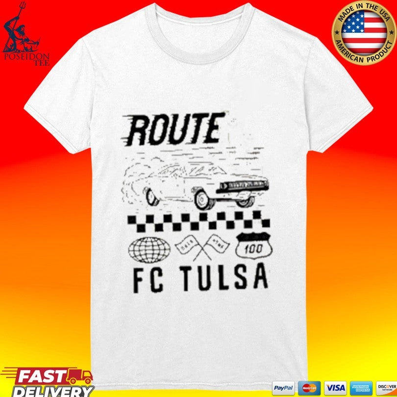 Fc Tulsa Usl Championship Route 66 Oklahoma 100 T-shirt
