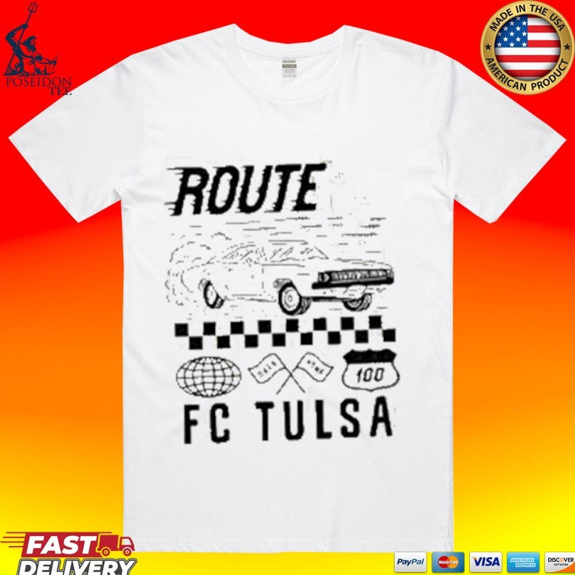 Fc Tulsa Usl Championship Route 66 Oklahoma 100 T-shirt