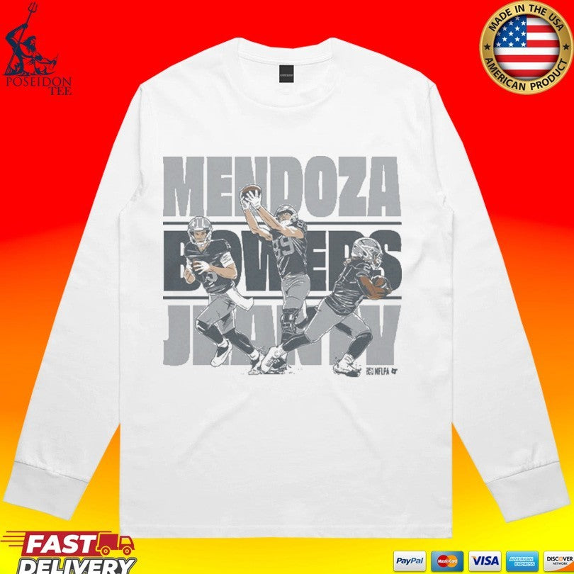 Fernando Mendoza, Ashton Jeanty & Brock Bowers Vegas Trio T-shirt