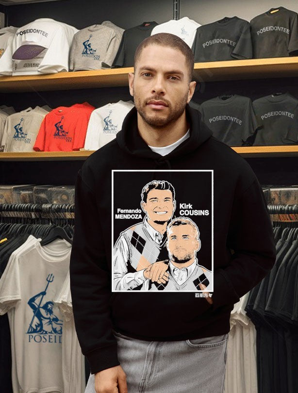 Fernando Mendoza & Kirk Cousins Family Portrait T-shirt