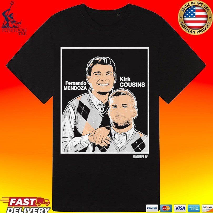 Fernando Mendoza & Kirk Cousins Family Portrait T-shirt