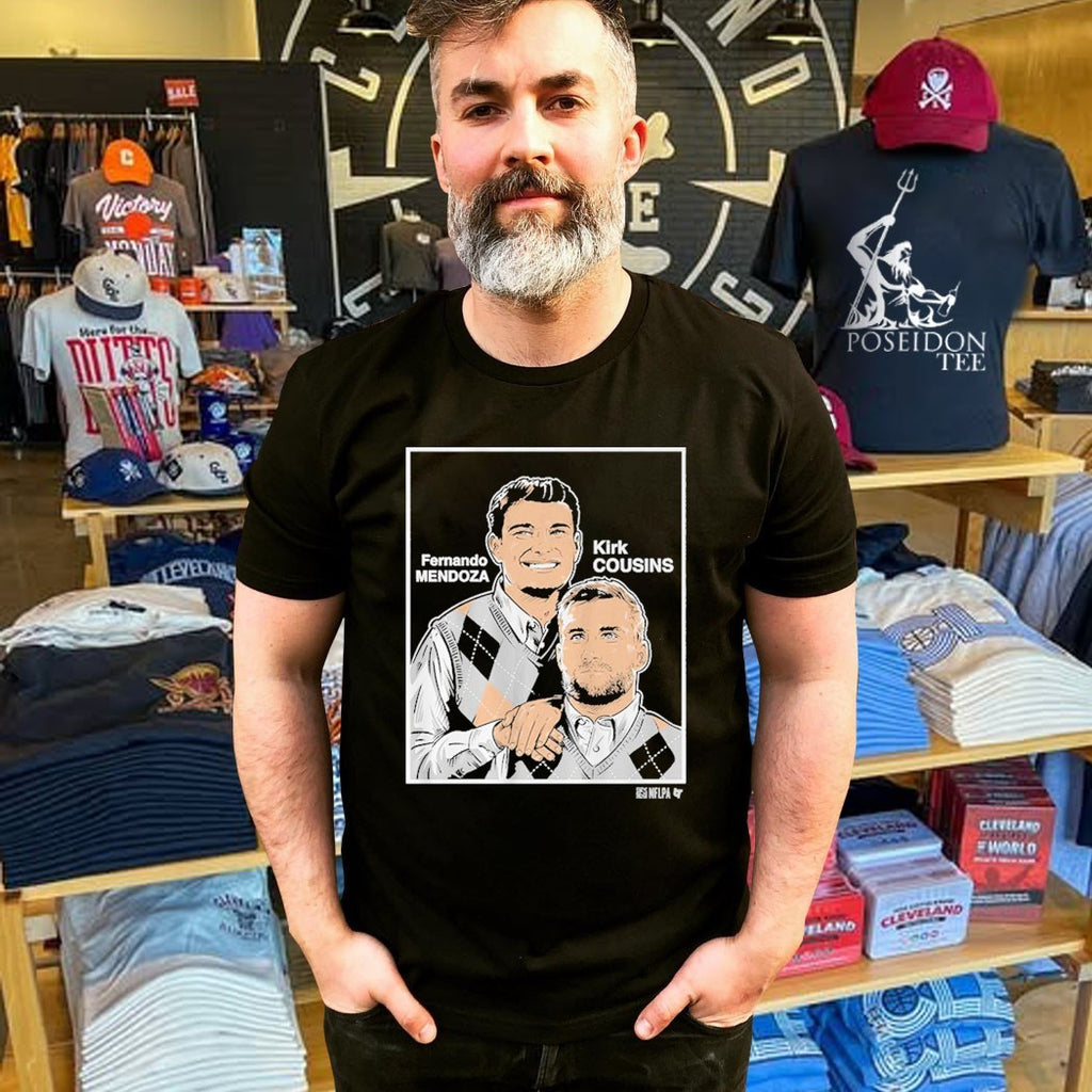Fernando Mendoza & Kirk Cousins Family Portrait T-shirt