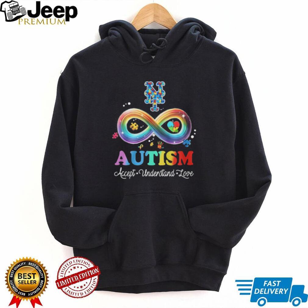New York Mets Autism Awareness Accept Understand Love Infinity T Shirt