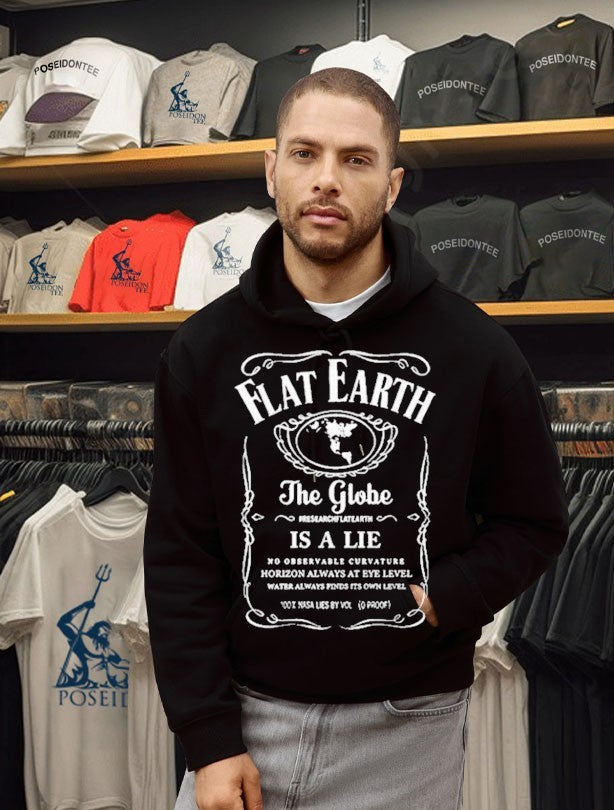 Flat Earth Is The Truth The Globe And Space Is A Lie T-shirt