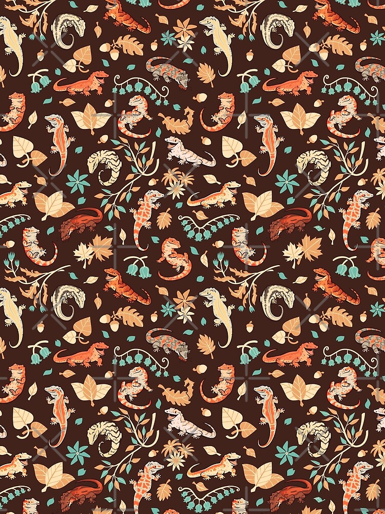 Autumn geckos in dark brown by Colordrilos