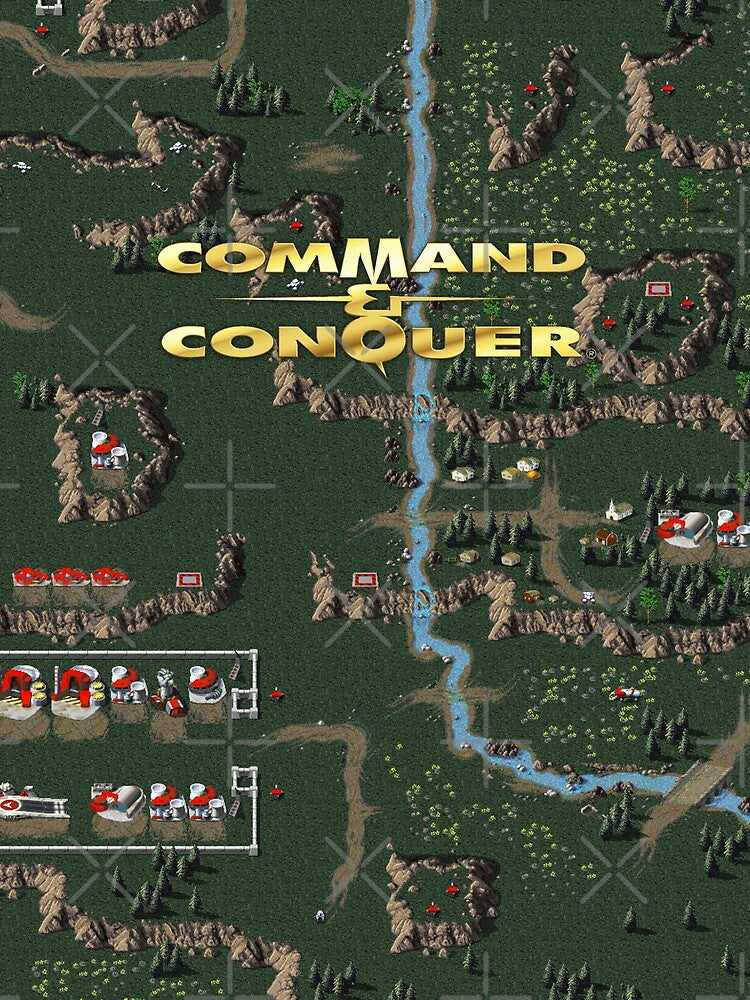 Command & Conquer 1 Tiberian Dawn Retro DOS Game Fan Print by hangman3d