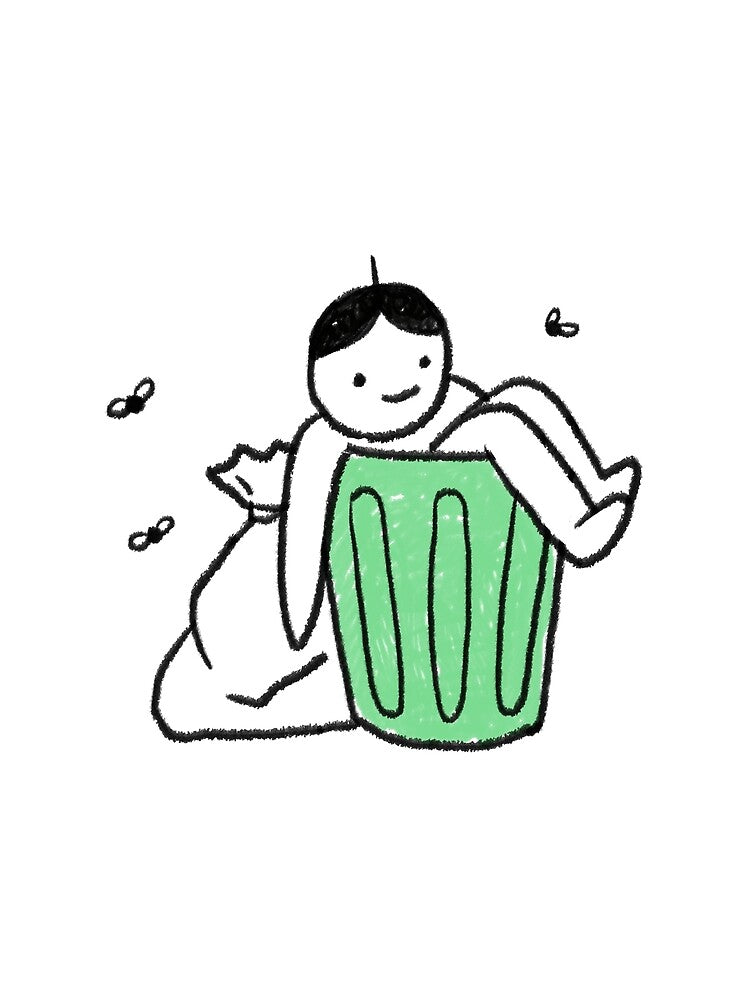 "I'm Trash" by RedsStickerShop