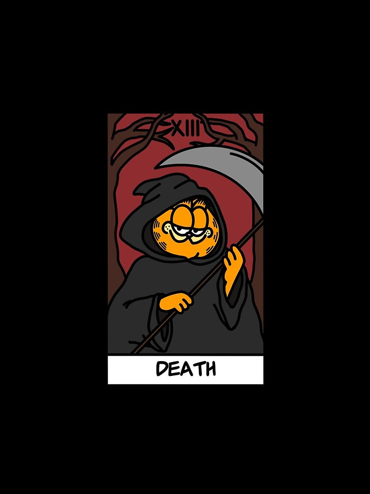 the death tarot card but it_s garfield by NiyaHolderDD