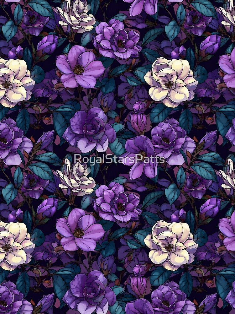 Colorful Gardenias Flower  - Flower Bouquet Pattern  - Mothers Day Ideas by RoyalStarsPatts