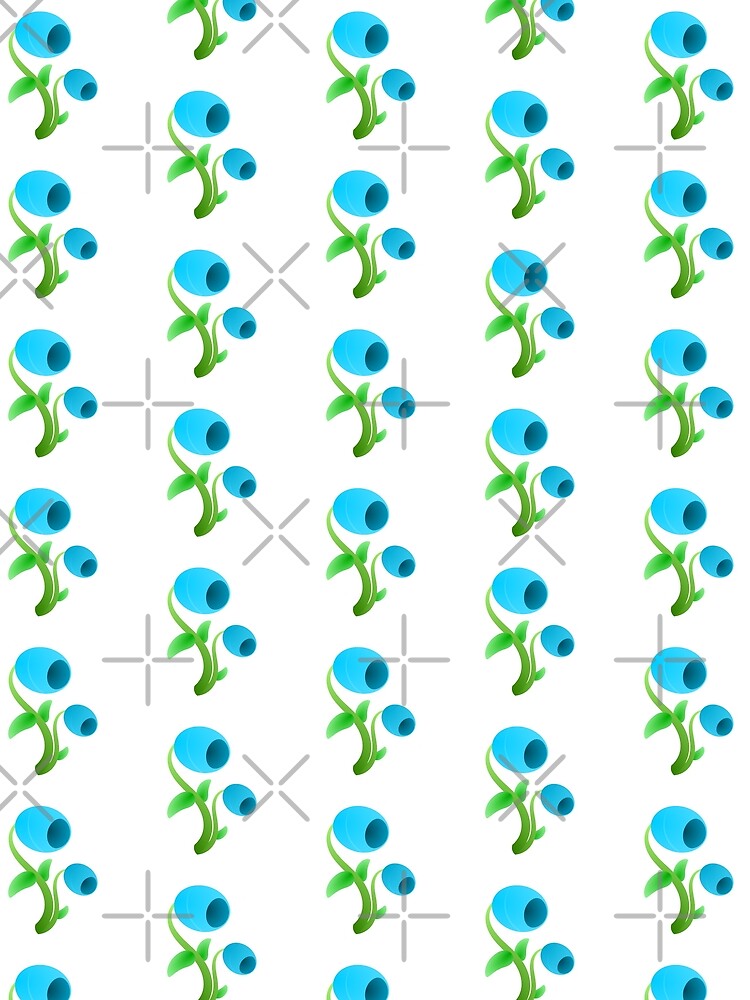 Simple Baby Blue Flower by keyword1