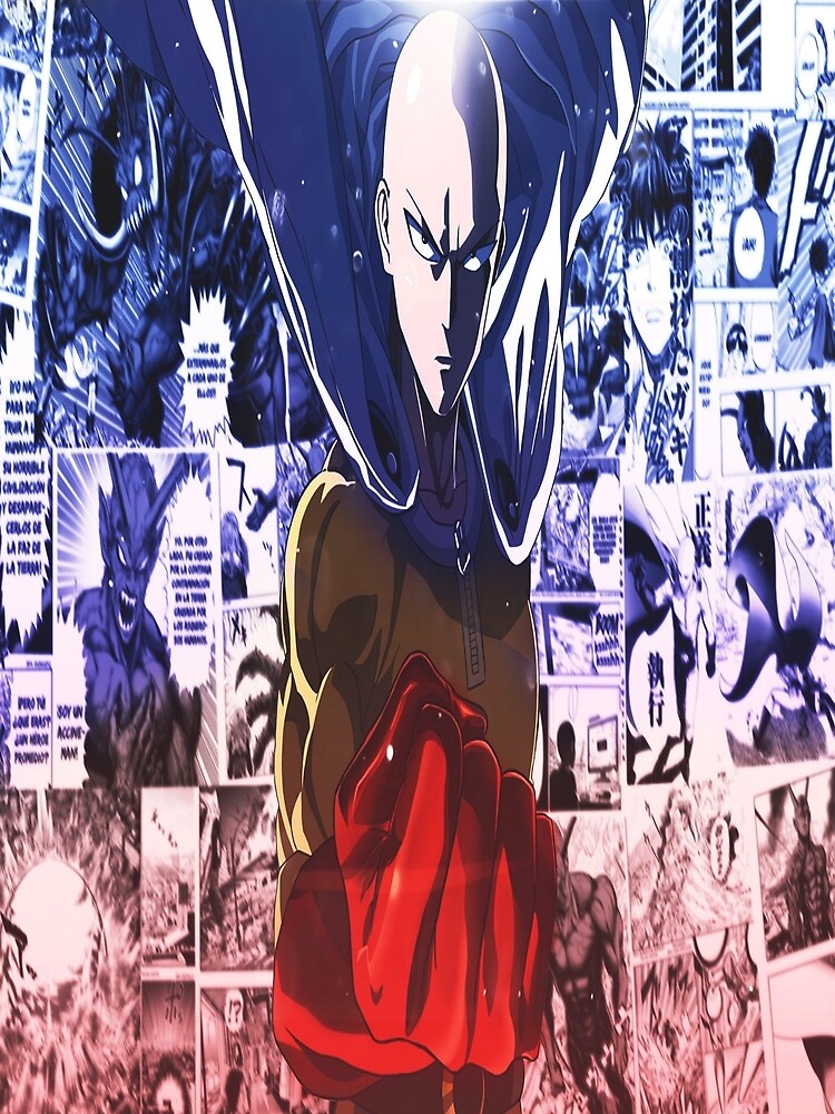 Anime Hero Punch – Minimal Power Fighter Aesthetic Art by SSVSTICKERS