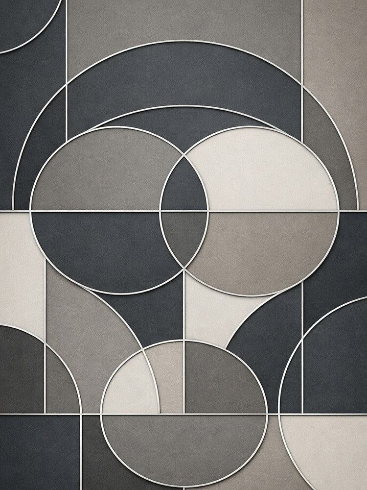 Silver Accent Geometric Minimal Wallpaper by Ve state official