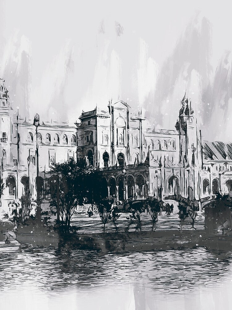 Plaza de Espana, Seville by AM FineArtPrints
