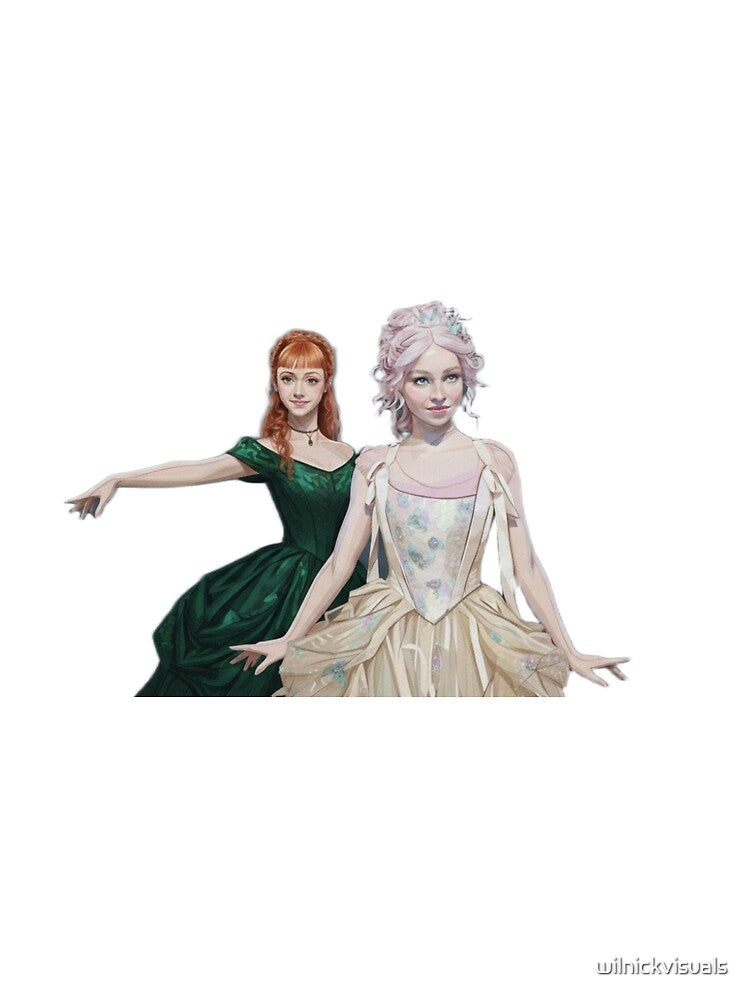 Enid Sinclair and Agnes DeMille Digital Illustration by wilnickvisuals