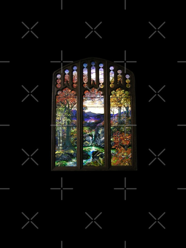 Tiffany Autumn Stained Glass Window by LaRanchera