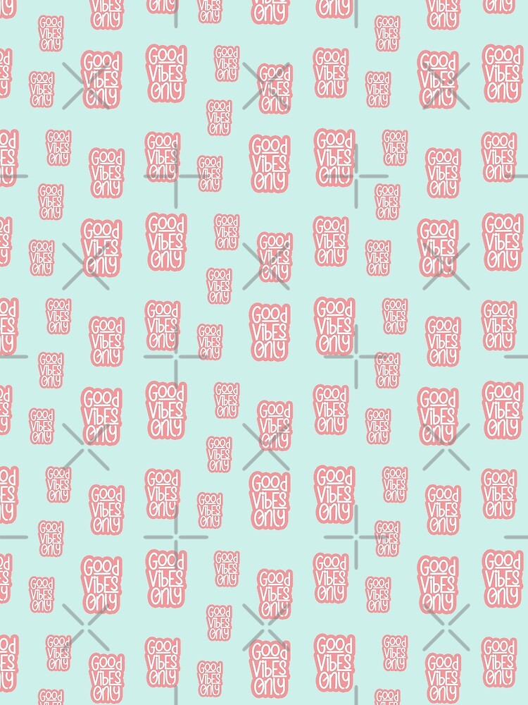 Good Vibes Only - Quote in Pastel Blush Pink Cute Colorful Typography Bundle Pack by Cawaiico