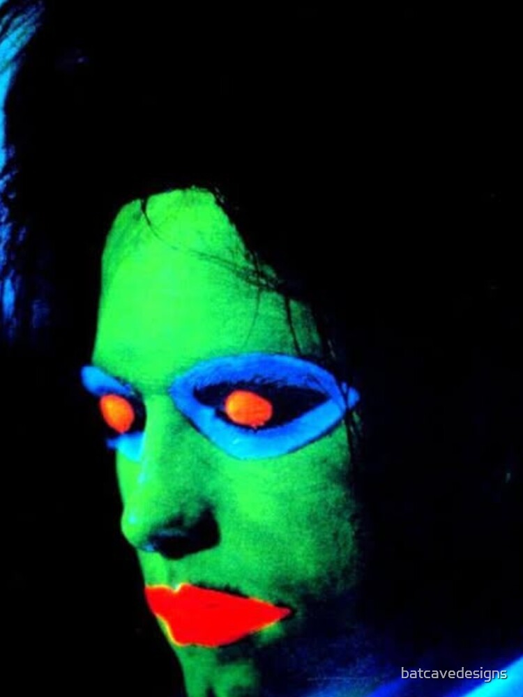 The Cure Neon Gothic Portrait T-Shirt – Robert Smith Inspired UV Glow Punk Rock Art by batcaveshirts