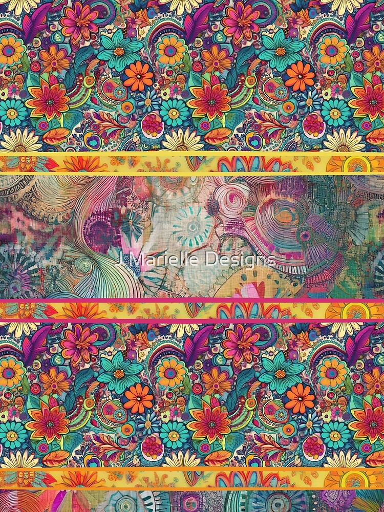 Retro Hippie: Patchwork Dreams by J Marielle Designs
