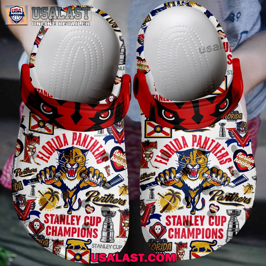 Florida Panthers Stanley Cup Champions 2025 Crocs Clogs Shoes