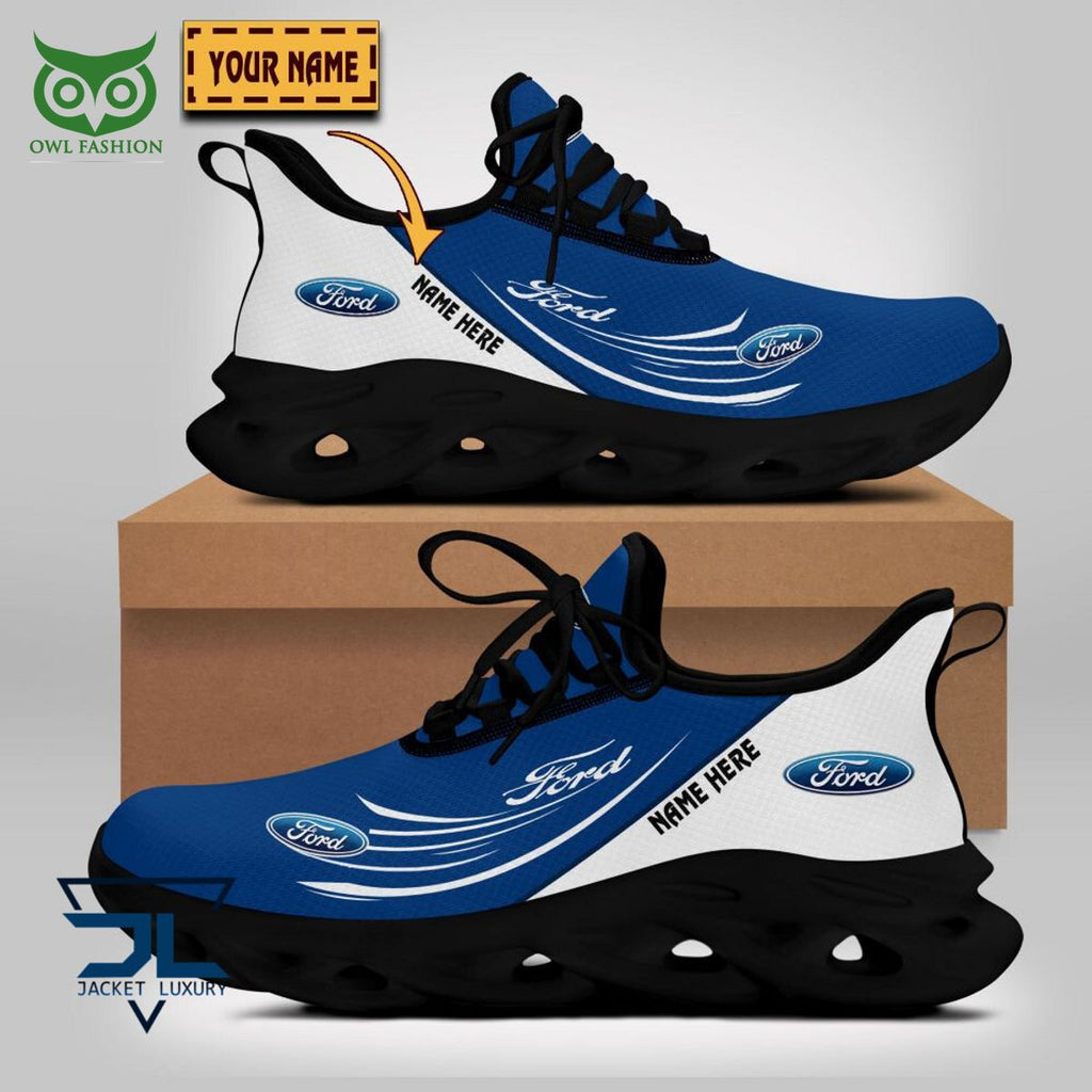 Ford Car Brand Logo Personalized Max Soul Shoes