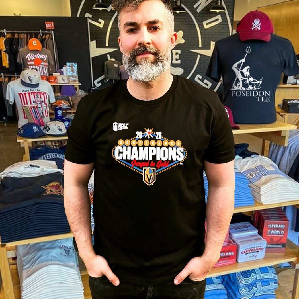Forged In Gold Vegas Golden Knights 2026 Nhl Western Conference Champions Hometown T-shirt