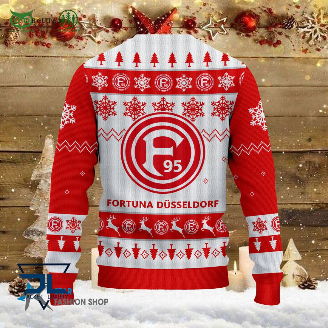 Fortuna Dusseldorf Bundesliga Football 3D Ugly Sweater