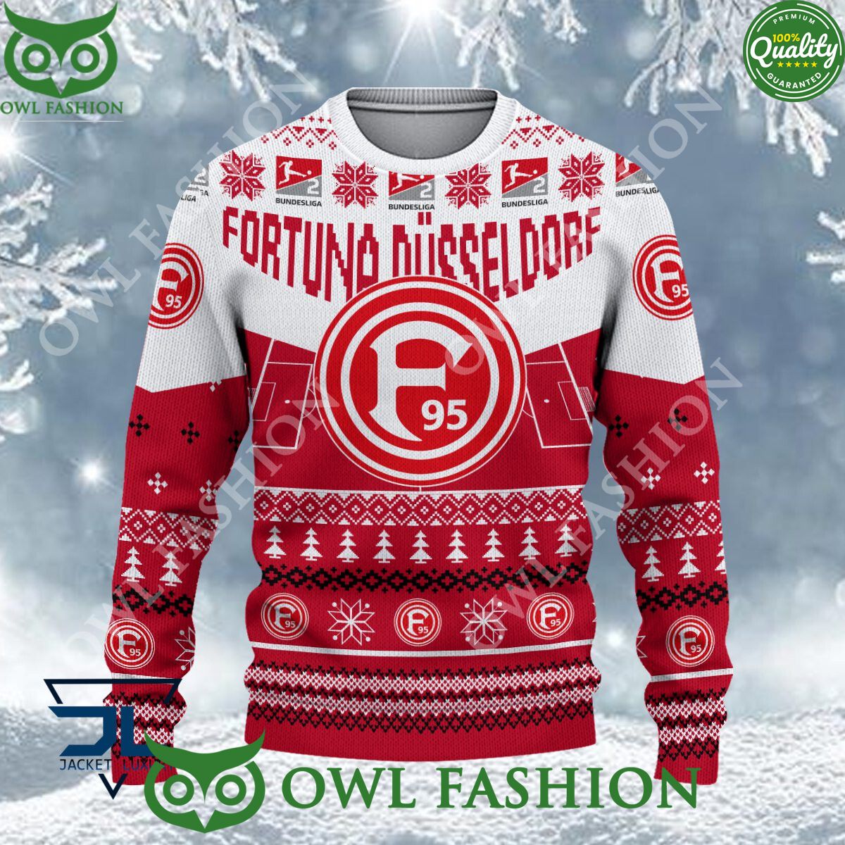 Fortuna Dusseldorf Limited For Bundesliga Fans Ugly Sweater Jumper