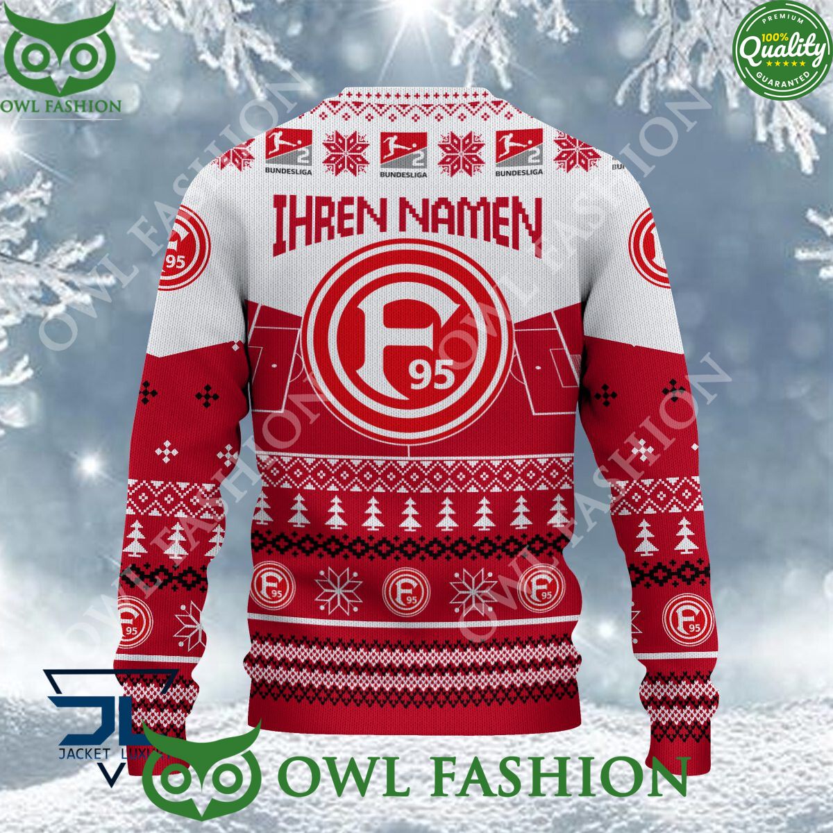 Fortuna Dusseldorf Limited For Bundesliga Fans Ugly Sweater Jumper